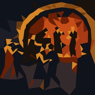 Low-poly jazz club scene