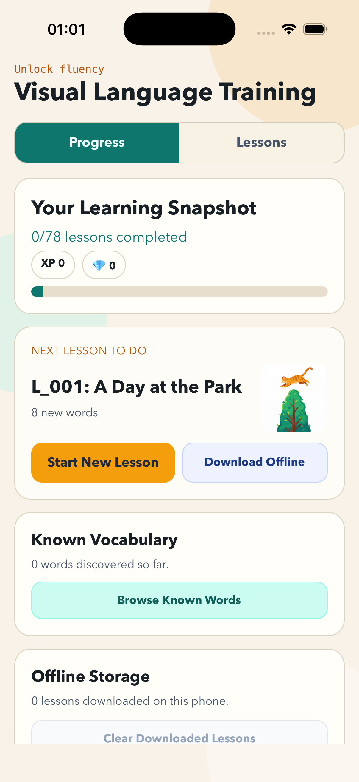 unlock-fluency app screenshot